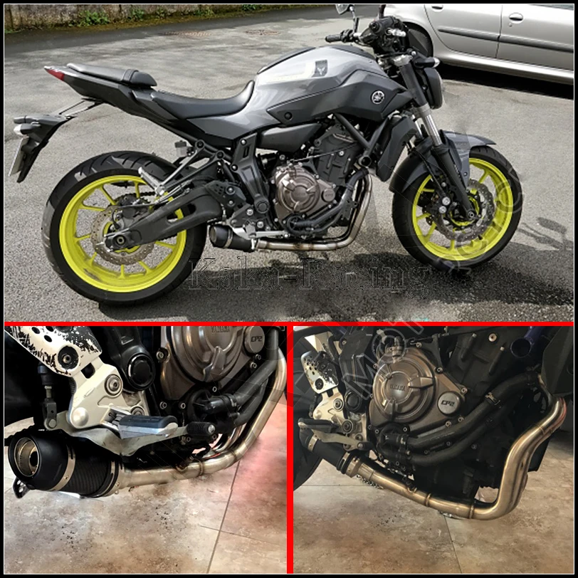MT07 FZ07 MT 07 moto rcycle выхлопной глушитель мото полная система скольжения для Yamaha mt-07 FZ-07 Tracer- XSR700