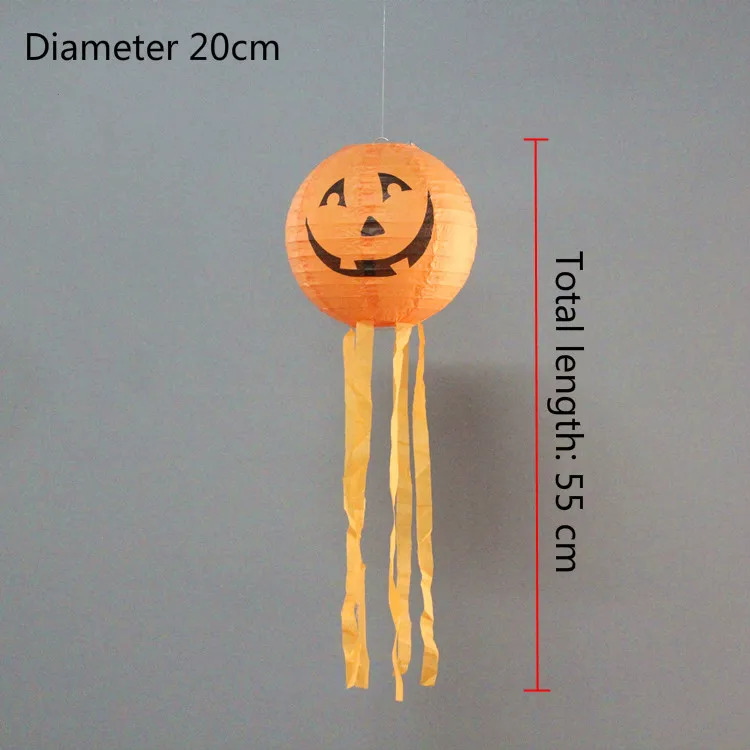 Декоративный подвесной светильник тыква бумажный фонарь 5 шт. DL005 | Дом и сад