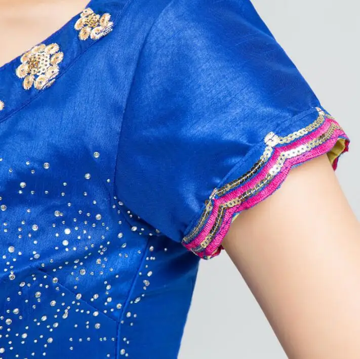 Традиционный Женский костюм Lehenga Choli Bellydance в индийском стиле топ с вышивкой + шарф