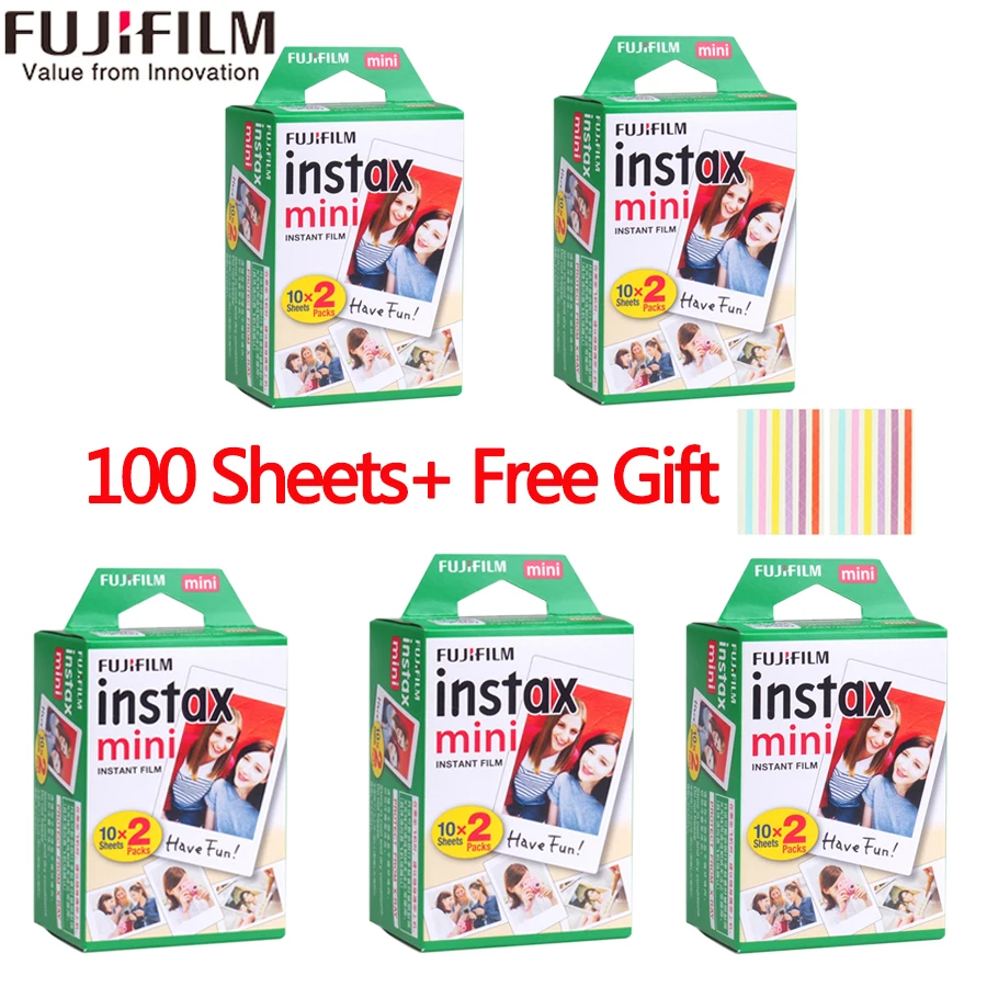 10/20/40/50/60/80/100 Листы Fuji Fujifilm instax mini 9 8 белый край пленки для Fuji instant Фотоаппарат моментальной печати mini 8 9 фотоаппаратов моментальной печати 7s фотобумага