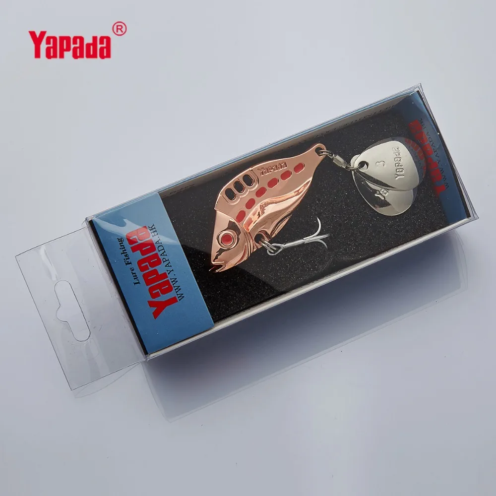 YAPADA VIB 305 6 точечный тройной крючок 10 г/15 г/20 г/25 г + вращающиеся блестки 40 мм/46 мм/50
