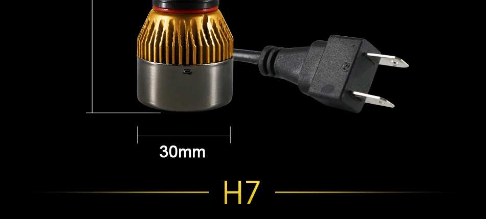 Hlxg Супер Мини авто лампа H7 светодиодный H11 H8 лампы для передних фар 9005 HB3 светодиодный 6000 K белый 8000 К Ice Blue 12000LM 72 W фары для Fonte 12В автомобильное