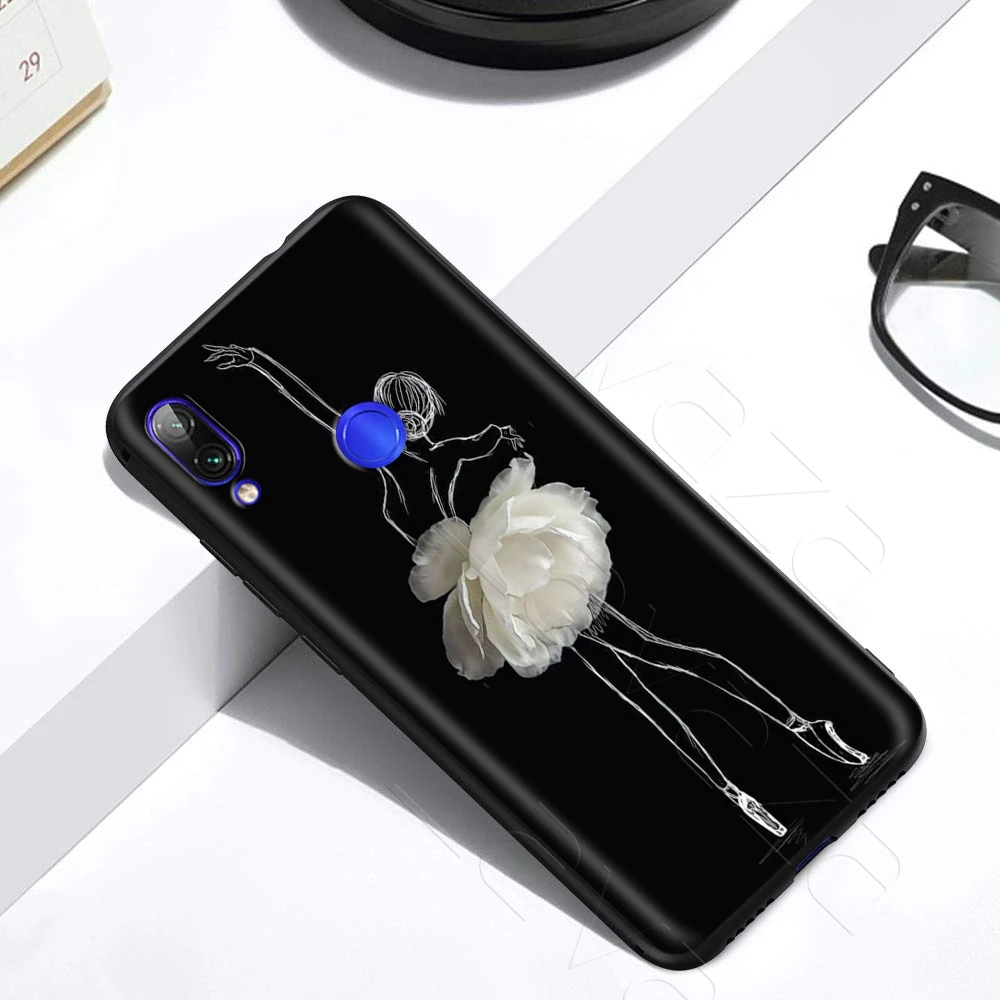 Балетные танцевальные шлепанцы для девочек чехол Xiaomi Redmi Note 8 9 S K30 Pro MI MAX 3 6 SE A1 A2 A3 10