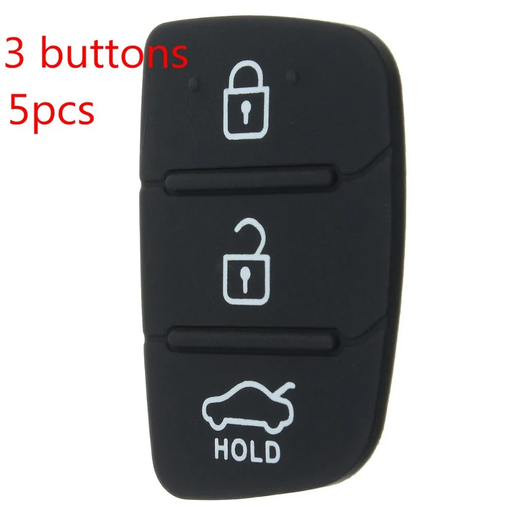 5 шт. 3 кнопки 4 чехол для автомобильного пульта дистанционного управления