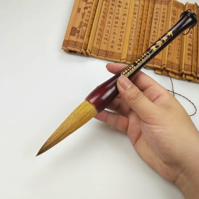 Китайская каллиграфия кисти ручка Кисть для китайской живописи пейзаж Акварельная живопись ласка и шерсть несколько волосков кисть