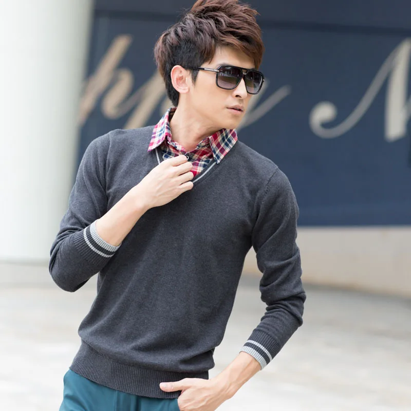 Новинка 2016 года кардиганы с отложным воротником полный кашемировый поло Yishion