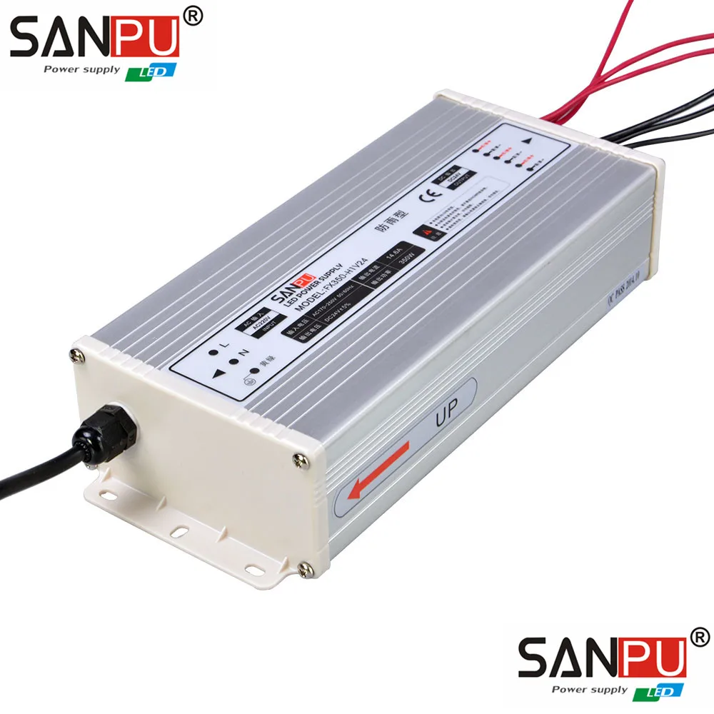 Новый SANPU 24В 350 Вт импульсный Светодиодный источник питания непромокаемый IP65