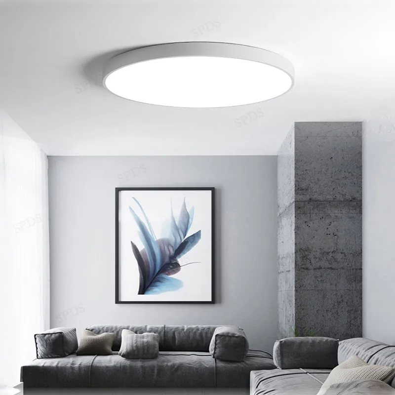 Modern Wrought Iron Acrylic LED Indoor Lighting Home Decor Ceiling Lamp lamparas de techo Surface mounted | Освещение