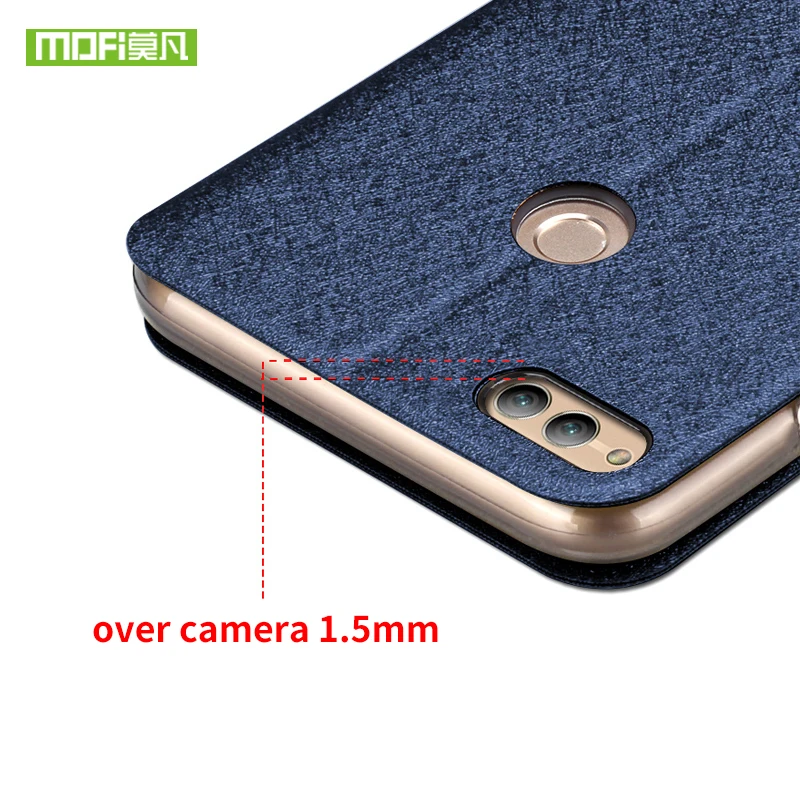 Оригинальный mofi новый для huawei honor 7x чехол силиконовый роскошный Флип кожаный 360