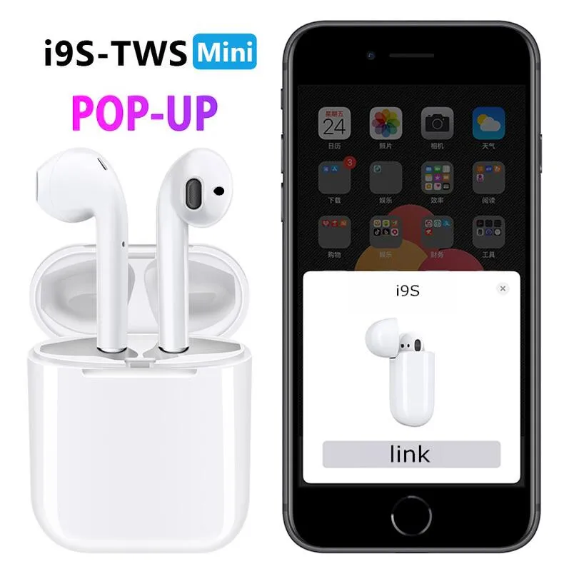 I9S TWS Bluetooth наушники беспроводные 5 0 стерео спортивная Гарнитура PK i7s i11 i10 Auriculares |