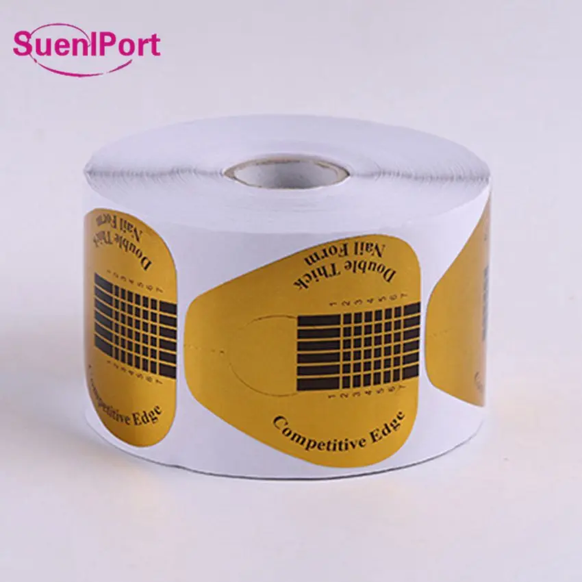 SunelPort 500 шт. Профессиональный Золотой лак для ногтей акриловым УФ гель советы