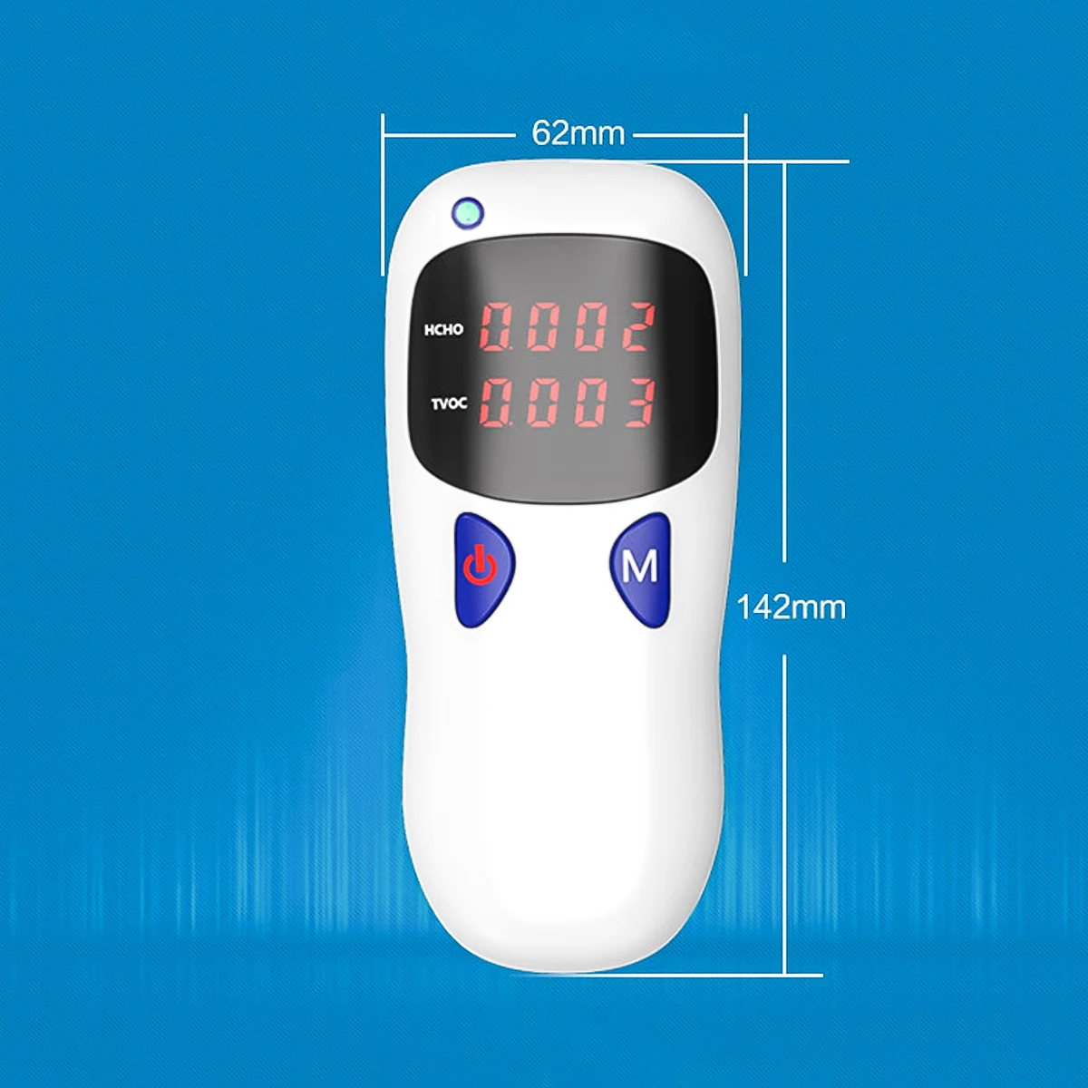

Air Quality Pollution Monitor Portable Formaldehyde Detector Temperature Meter Test Indoor Volatile Organic Compound Gas