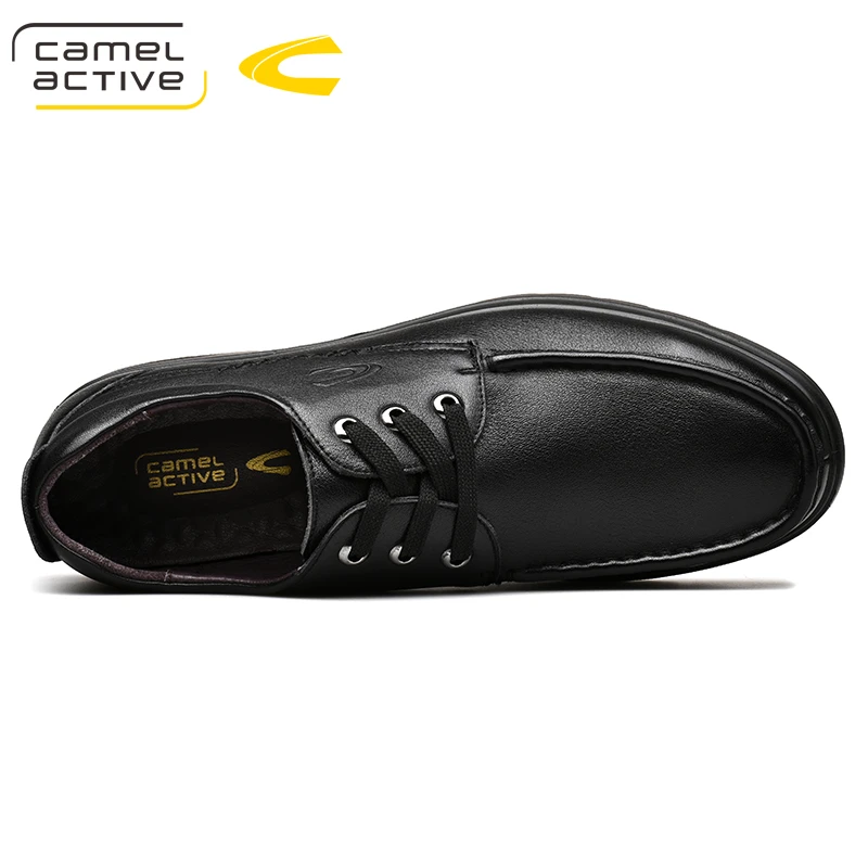 Camel Active New Luxury Style Mens Oxfords Genuine Leather Brown Black Brogue Shoes Men Formal Wedding Party Casual | Обувь