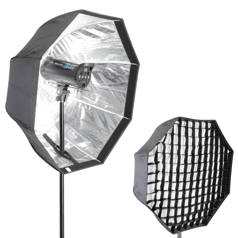 Neewer Фото Студия 3" /80 см Софтбокс Вспышки с Типой Восьмиугольного Зонта с Сеткой для Портреты, Фотографии Продукта и Видео Съемки