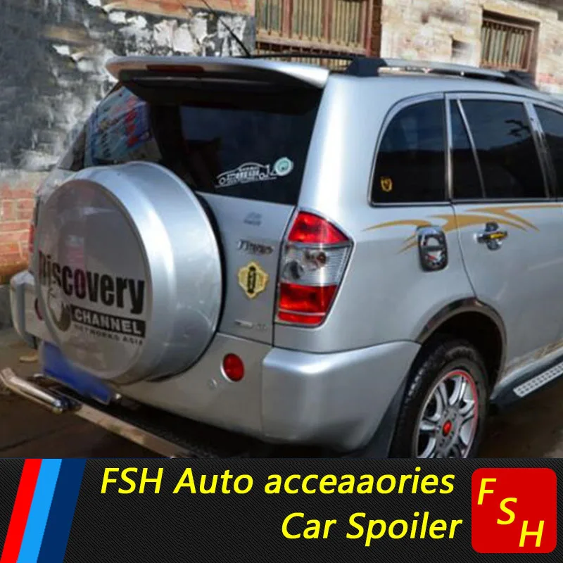 Используется для toyota rav4 спойлер 2001 2007 со светом высокого качества ABS Материал