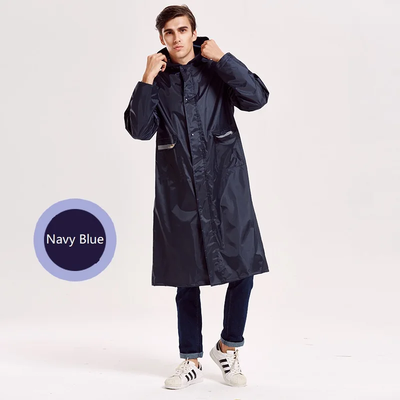 Утолщенный длинный стиль ткань Оксфорд непромокаемый непроницаемый дождевик