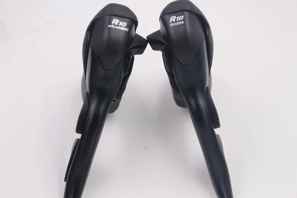 Micronew дорожный велосипед STI рычаги, 2x10 скоростей, черный для shimano 10 скоростей s