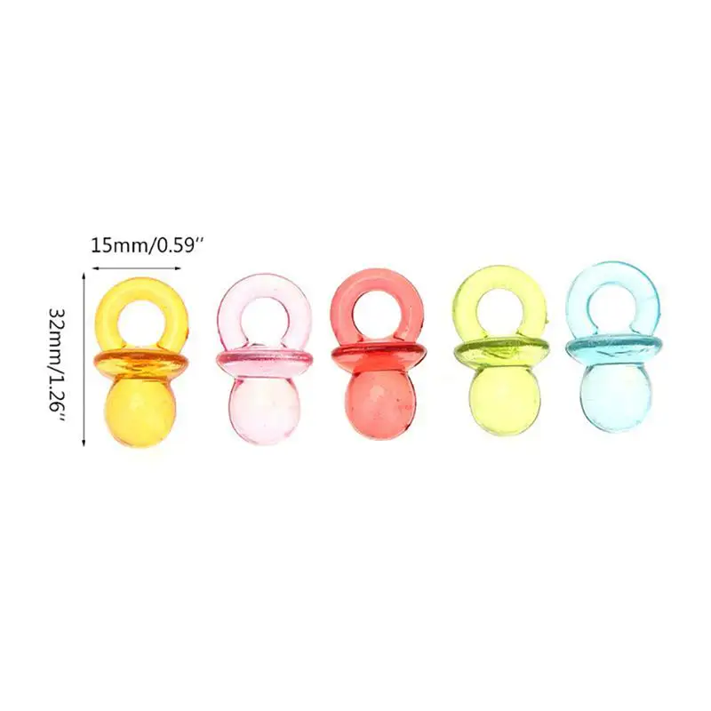 50PCS Bird Nipple Toy Solf Bird Chew Toy Pet Teething Toy Parrot Toys Nipple Bite Colorful Birds Supplies DIY Accessory