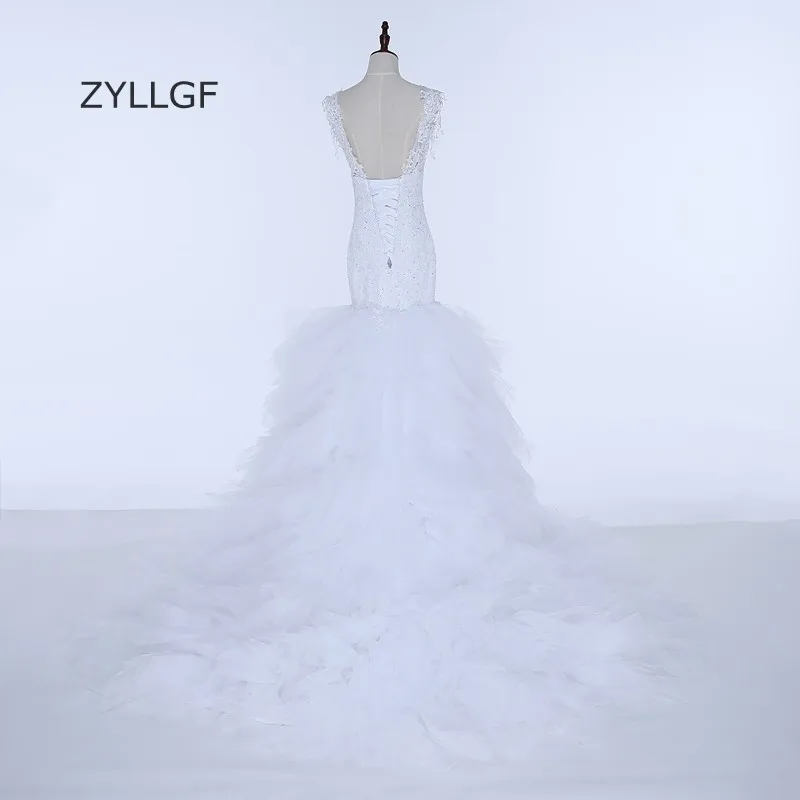 ZYLLGF Vestidos De Boda платье для мамы в греческом стиле кружевное фатиновое Русалочки с