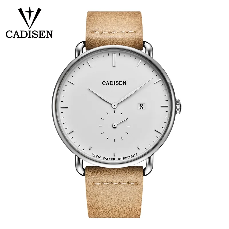 white Новинка г. cdisen часы мужские Роскошные Топ брендовые кварцевые часы модные деловые спортивные Reloj Hombre часы мужские часы relogio Masculino - Цвет: white