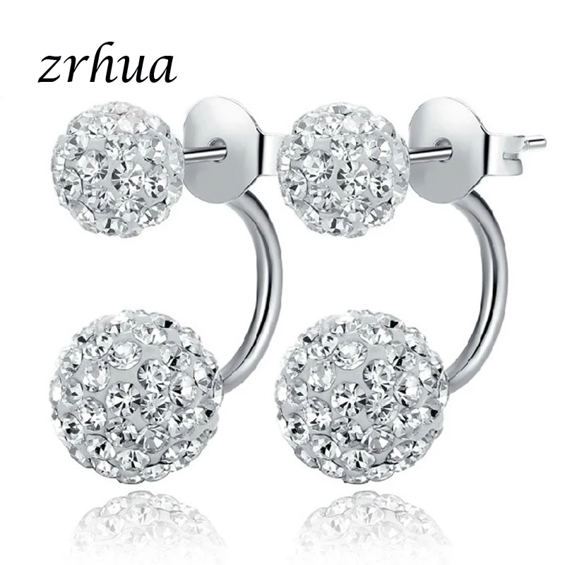 

Женские серьги из серебра 925 пробы, с цирконом AAA