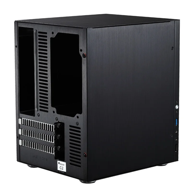 Серебристый алюминиевый чехол Jonsbo C2 для компьютера Mini ITX MATX Micro Atx USB3.0 игровой