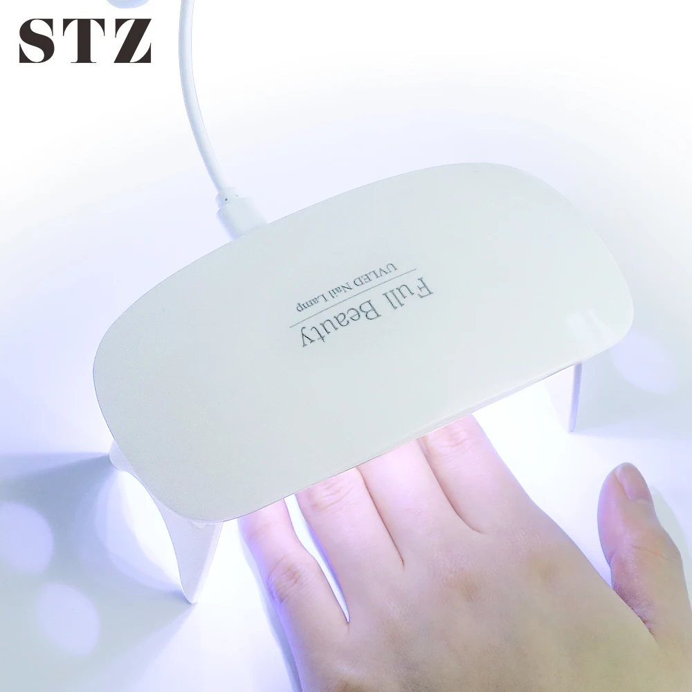 STZ 9W мини лампа для ногтей USB LED Сушилка УФ маникюра отверждения всех гелей лак Sun Pro
