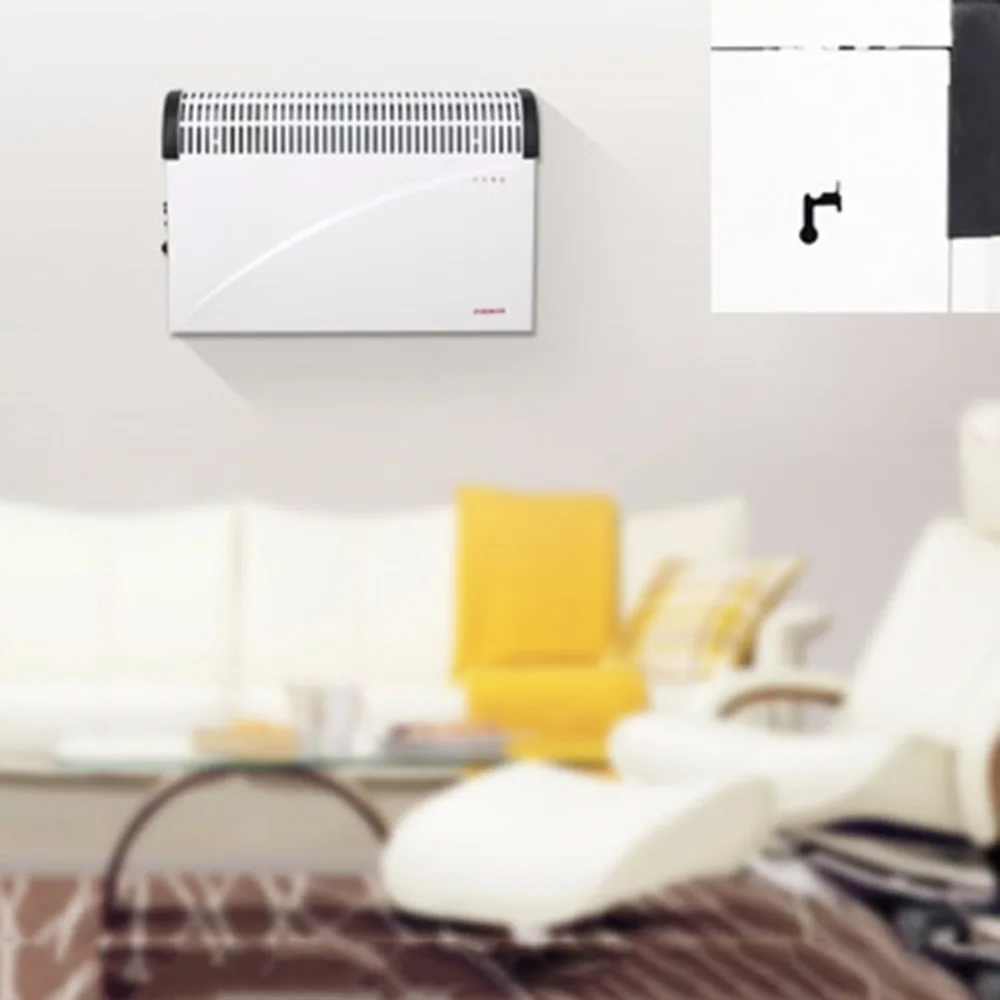 2000W Low Noise Electric Warmer Air Heater Comfortable U Type Blowing Home Office Hotel Two Gears | Бытовая техника
