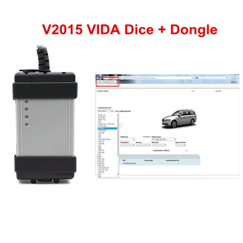 VIDA DICE 2015A Лучший полный чип для Volvo Vida Dice 2015A диагностический инструмент Многоязычный для Volvo Dice Pro 2014D Vida Dice зеленая доска - Цвет: VIDA DICE 2015A