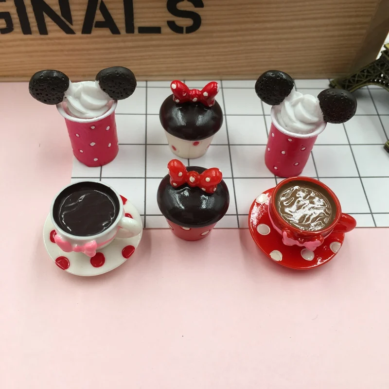 

10pcs Resin Kawaii Hot Selling Newest Miniature Cups for Scrapbooking, Dollhouse Accessory, Embellishment DIY
