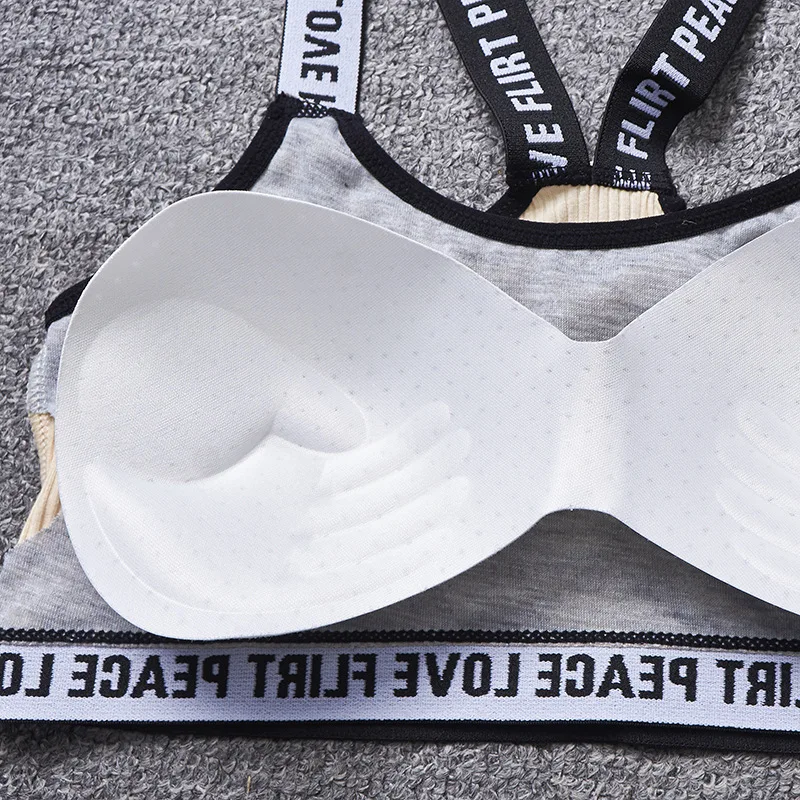 Для женщин комплект нижнего белья из хлопка с зажимом медной проволоки пуш ап