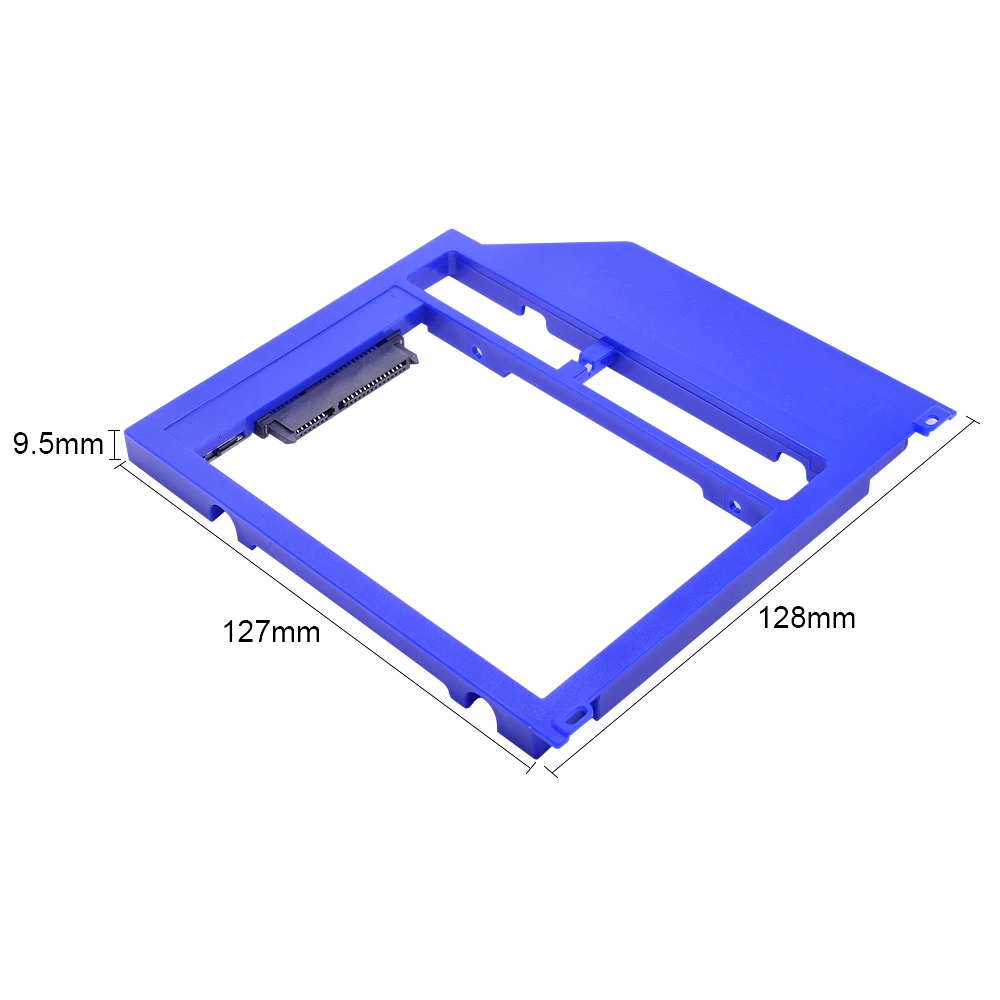 CHIPAL 100 шт. Пластик Optibay 9 5 мм SATA 3 0 2nd HDD Caddy для 2 &quotжесткий диск Macbook pro Air 13 &quot15&quot 17
