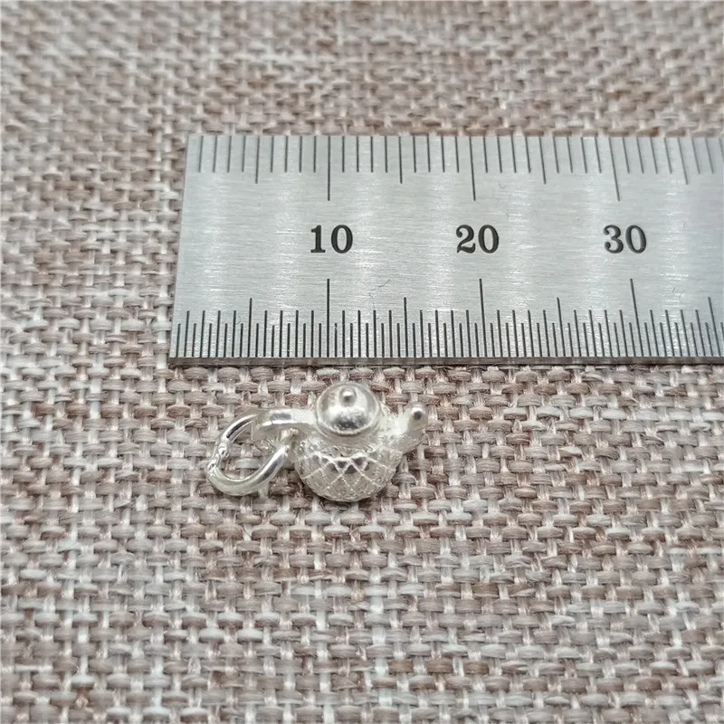 925 Sterling Silver 3D Small Teapot Tea Pot Charms Pendants for Necklace Bracelet Earring | Украшения и аксессуары