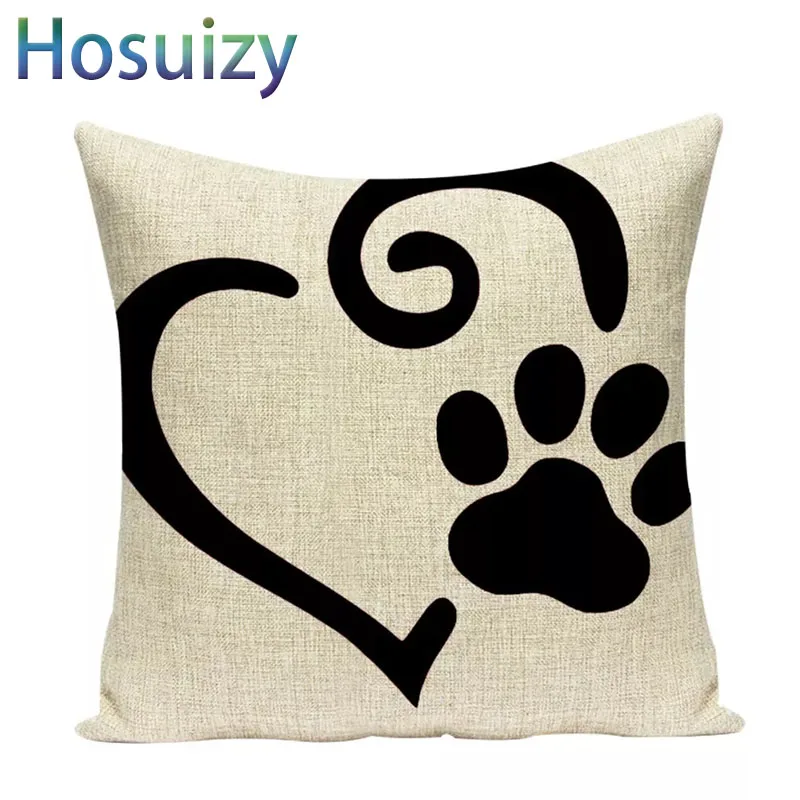 Вельш корги наволочка 45*45 см маленькая собака щенок с буквенным принтом хлопок