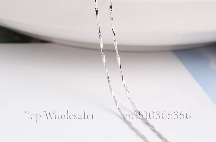 Бесплатная доставка 16 &quot/18&quot 100% Настоящее серебро 925 пробы ювелирные изделия