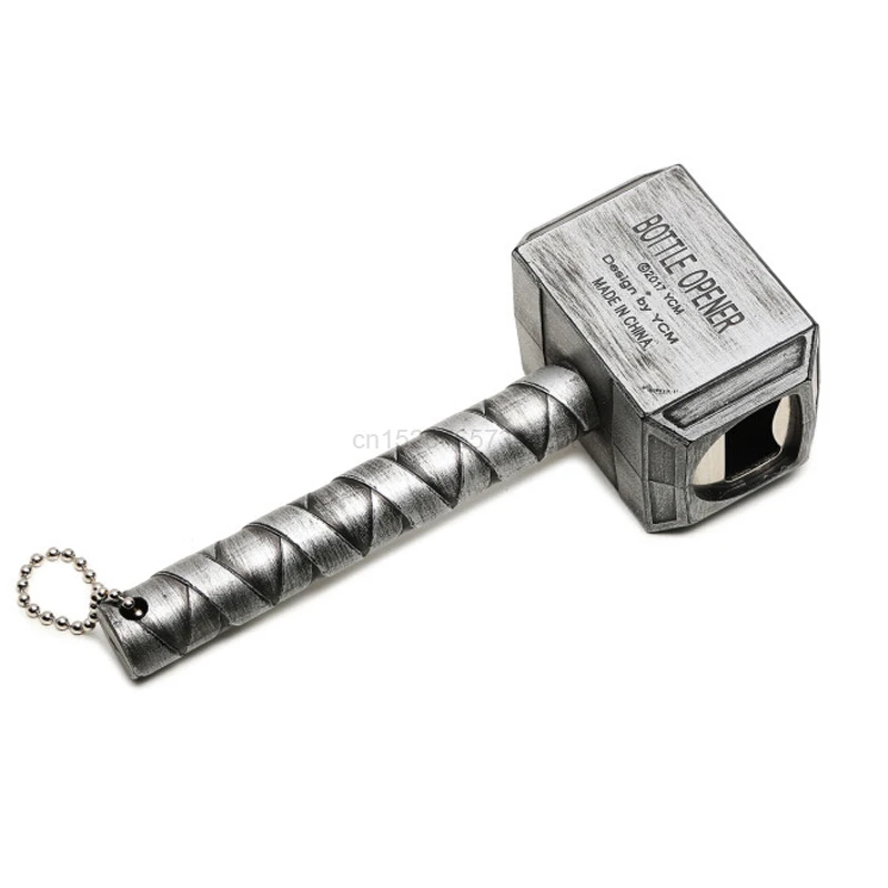 Mjolnir Тор молот косплей Мстители эндигра Тор медведь откупориватель бутылок Опора металлический Mjolnir ключ для открывания бутылок с магнитом дропшиппинг