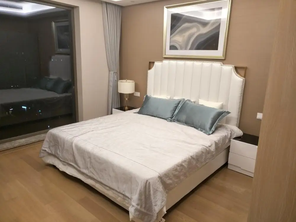 

Мягкая кровать из натуральной коровьей кожи для спальни camas lit muebles de dormitorio yatak mobby quarto, уникальная дизайнерская мебель