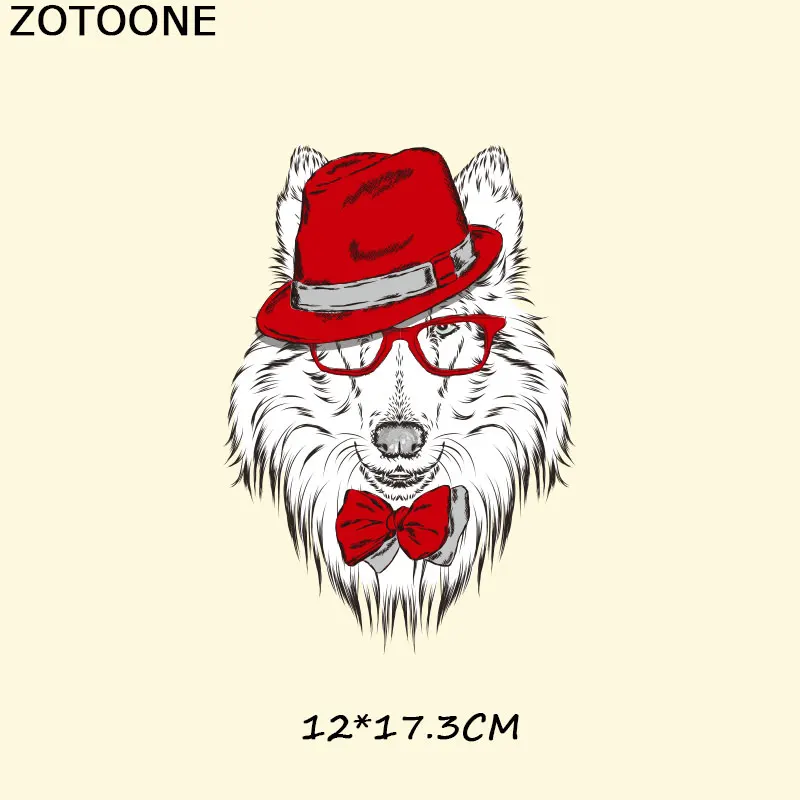 11 ZOTOONE нашивки в форме собак милые Мультяшные наклейки с животными для топов футболка Бытовая железная передача DIY украшение аппликация для сумок C - Цвет: 11