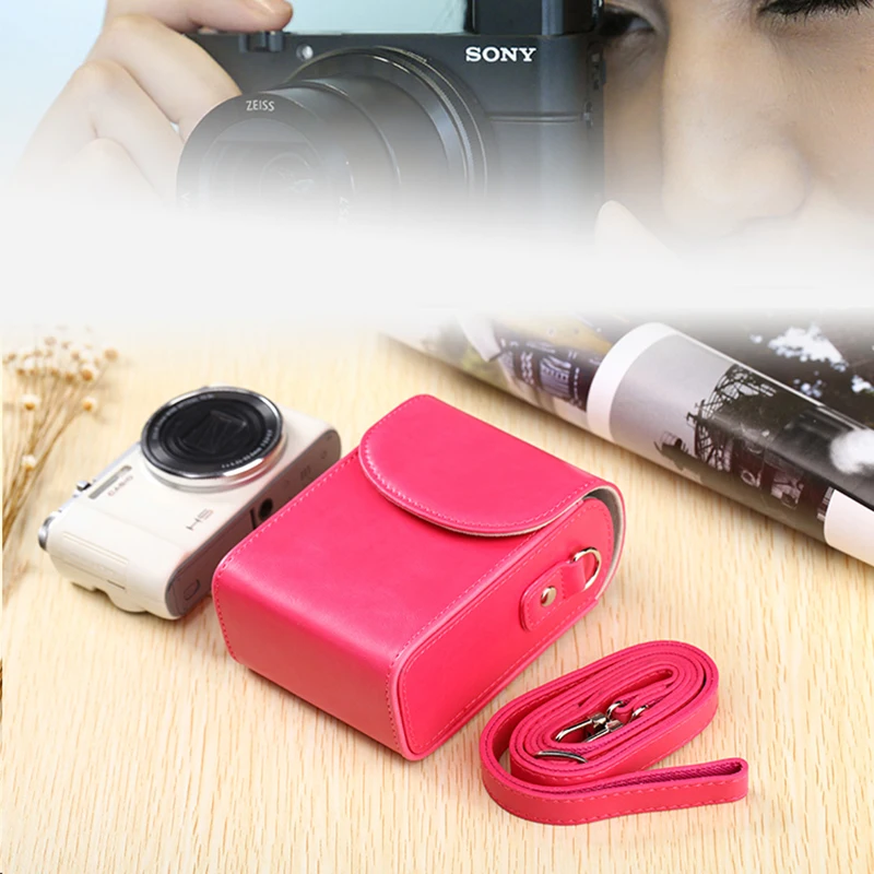 Высокое качество PU сумка для камеры кожаный чехол Sony DSC RX100 II III IV M4 M5 HX90V HX90 HX80 HX60 HX50