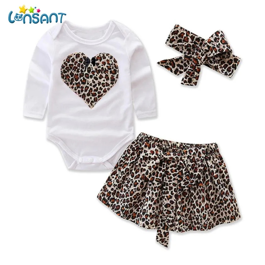 Женский комплект одежды с леопардовой юбкой и повязкой на голову|children clothing