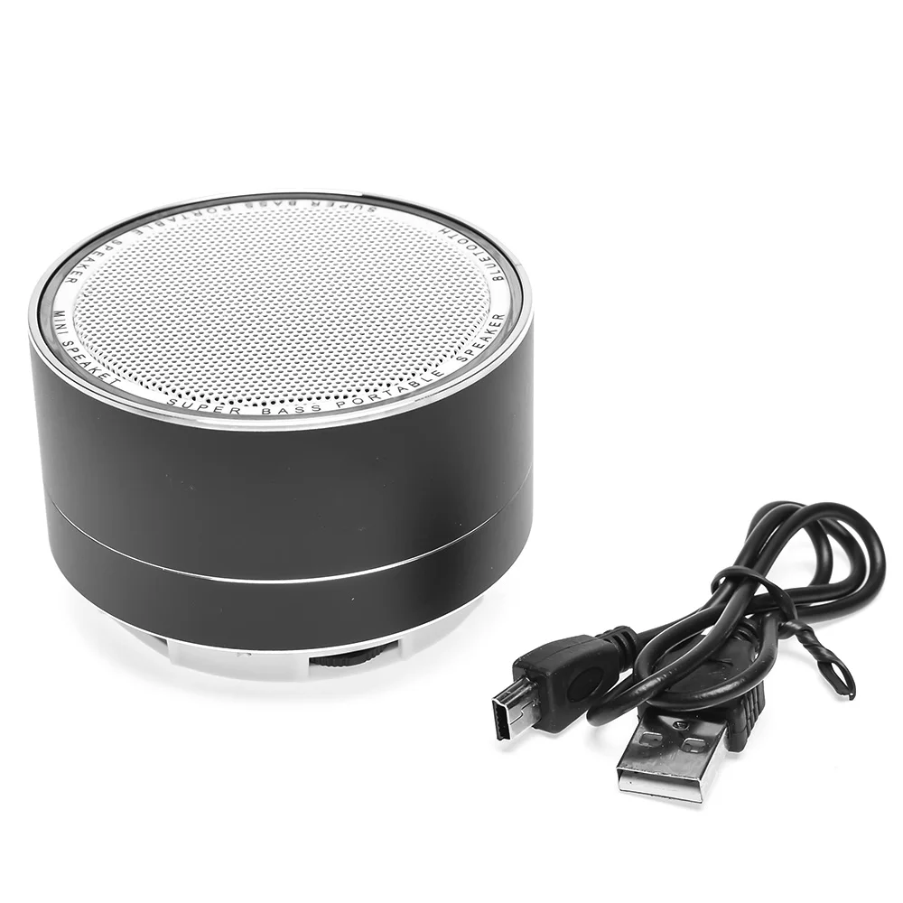 

New Design Metal Light LED Portable Bluetooth Wireless Speaker Super Bass boombox HOT