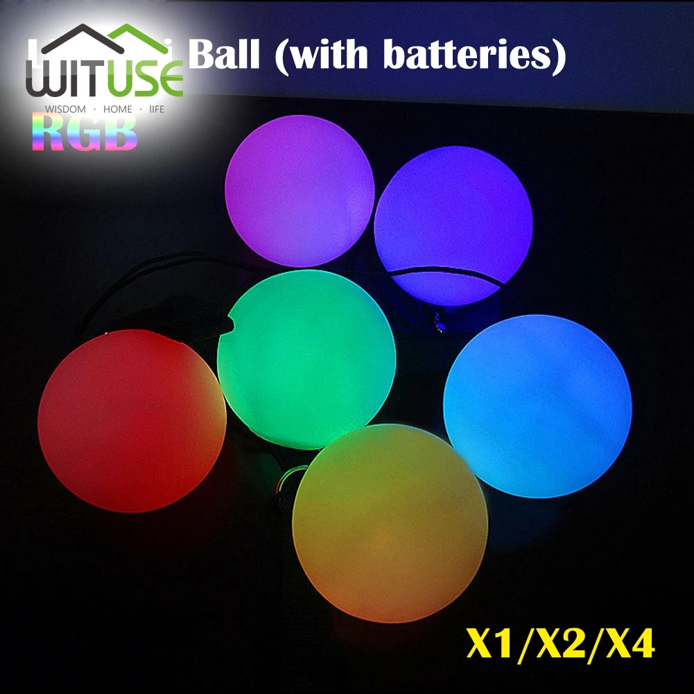 1X 2X 4X удивительный RGB светодиодный POI брошенные шары для профессионального уровня танца живота ручной реквизит переключатель с батареями и струнами