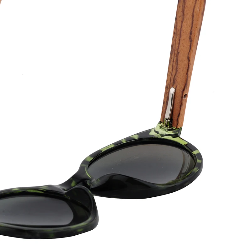 Солнцезащитные очки LONSY женские из бамбука роскошные поляризационные винтажные