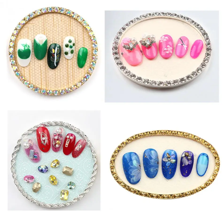 4 типа СПЛАВНЫХ ложных лаков для ногтей демонстрационная пластина стойка карт