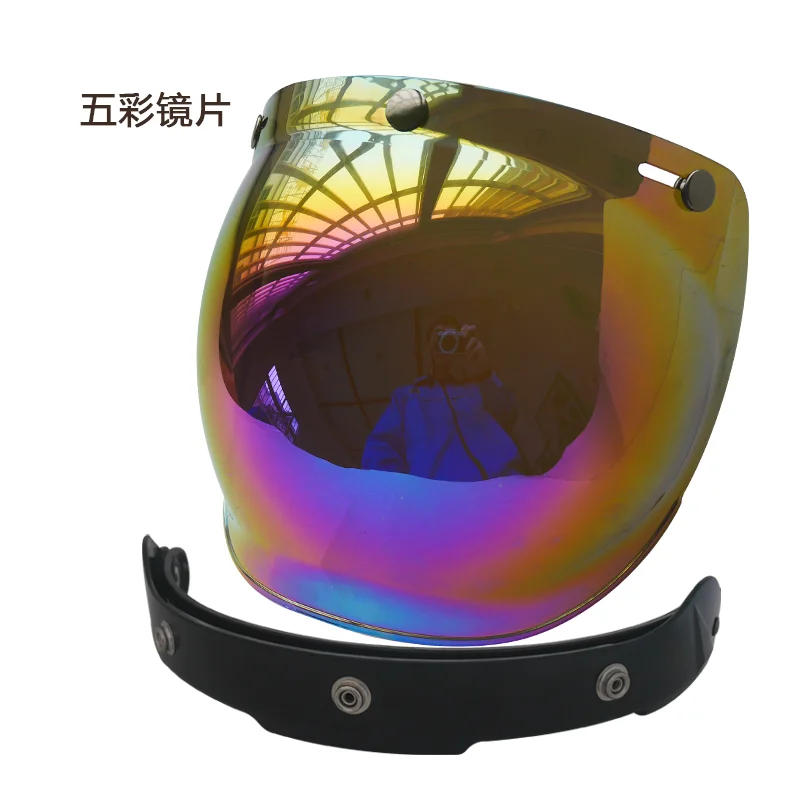 

Free shipping Bubble visor Top Quality Open face Motorcycle Helmet Visor 9 Color available Vintage Helmet windshield Shield