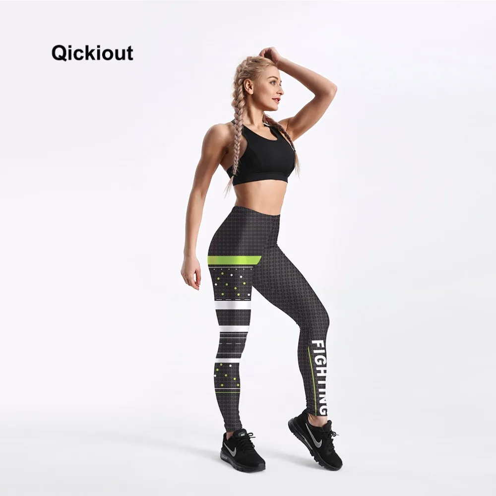 Qickitout 2018 новые модные тянущиеся эластичные леггинсы в горошек с высокой талией