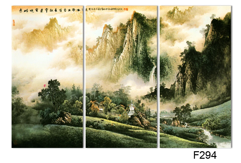 3 шт./компл. пейзаж картина маслом печать на холсте украшение для дома ресторана и