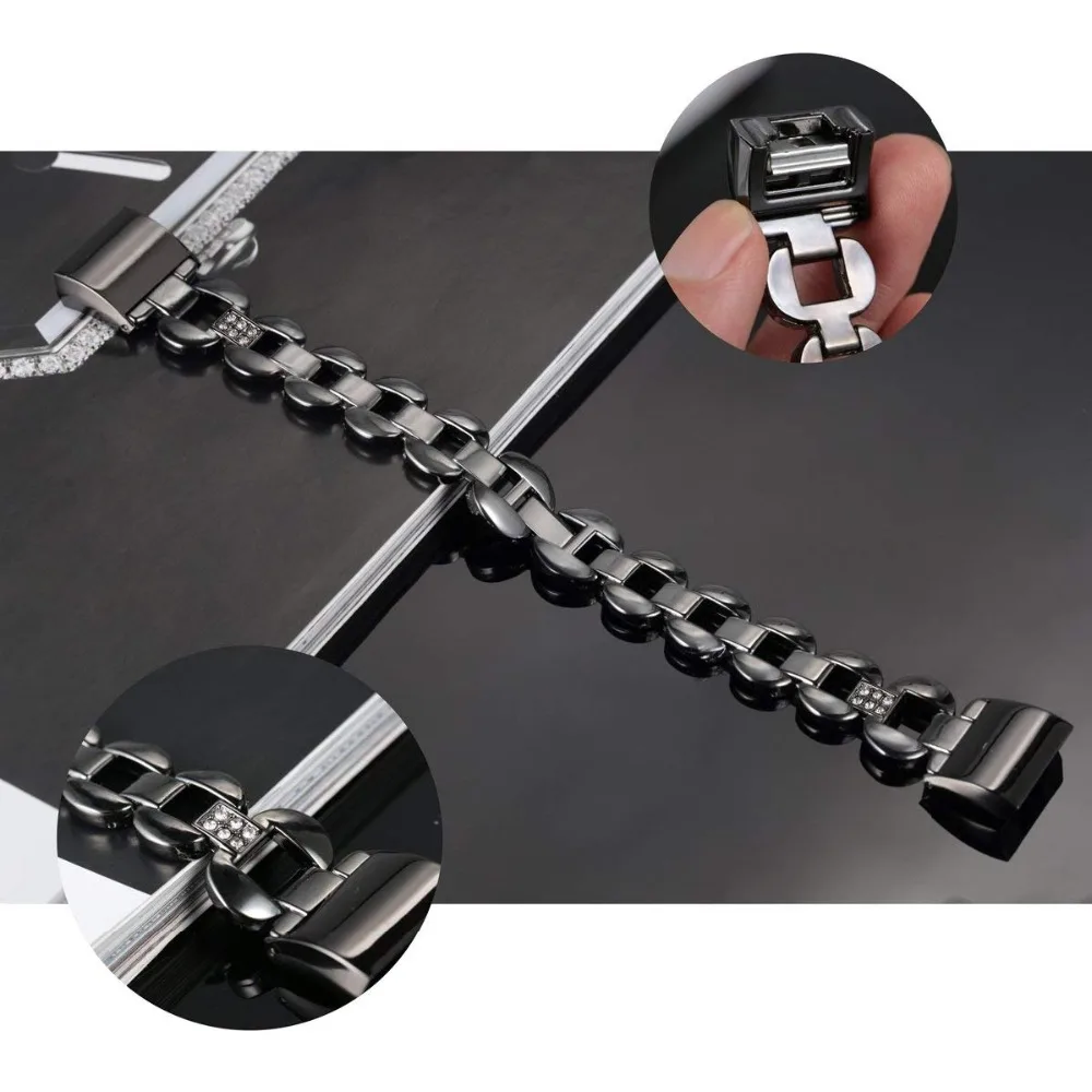 Металлические ремешки из нержавеющей стали для смарт часов Fitbit Charge 2 сменный