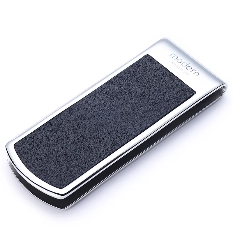 Современный бренд новинка 2017 корова натуральная кожа зажим для денег Тонкий