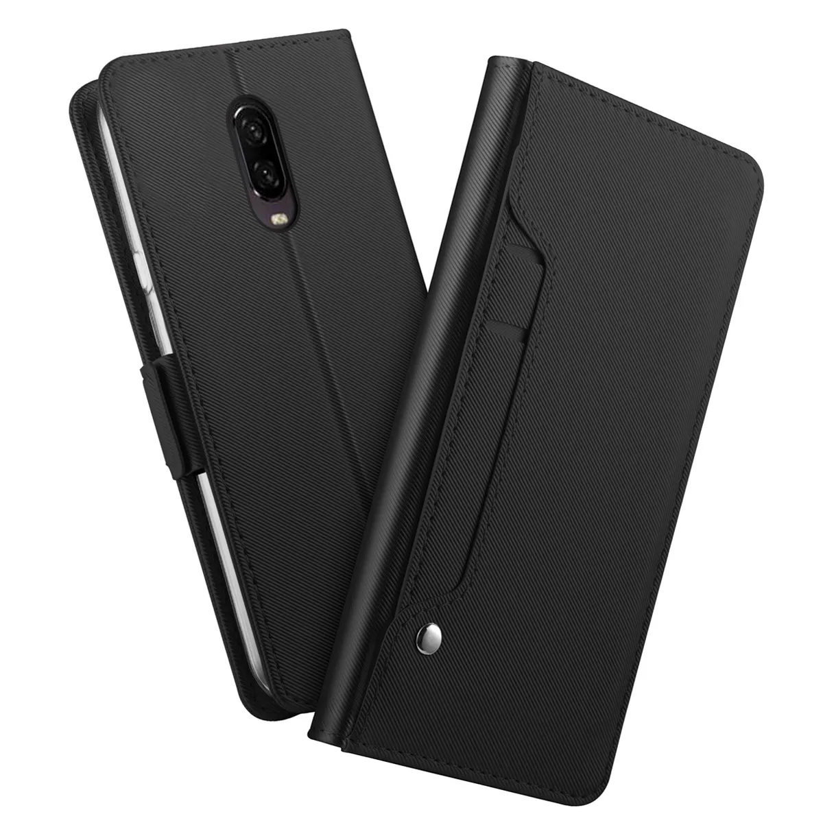 Для Oneplus 7 7T чехол кожаный бумажник откидная подставка чехол с зеркальным покрытием для One Plus 6T 5G 7 Pro 7T чехол с отделениями для карт Роскошный